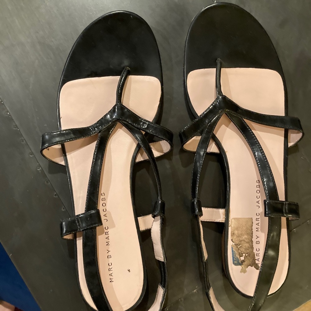 Marc by Marc Jacob black leather Sandals. 39.5